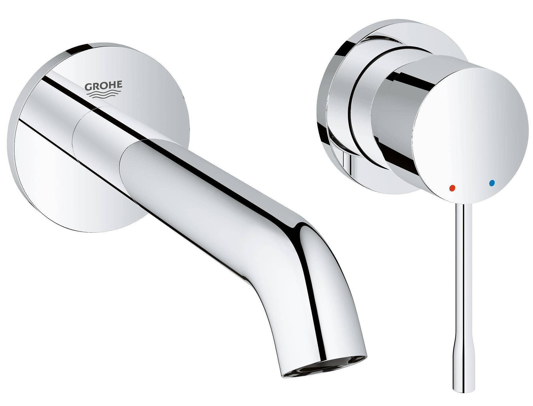 фото Смеситель для раковины grohe essence new настенный 19408001