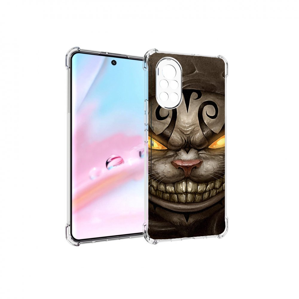 

Чехол MyPads злой котик с желтыми глазами для Huawei Nova 8 (ANG-LX1), Прозрачный, Tocco