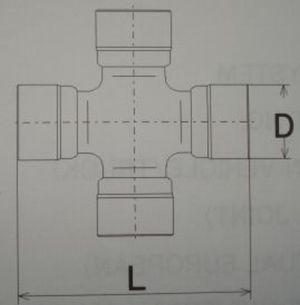 

Крестовина Карданного Вала Toyota Fortuner/Hilux 06-12 С Тавотницей GMB GUT-25