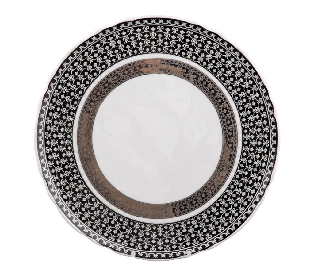 

Блюдо круглое мелкое 32см Rudolf Kampf Национальные Традици 2115, Белый;черный, 29927-07