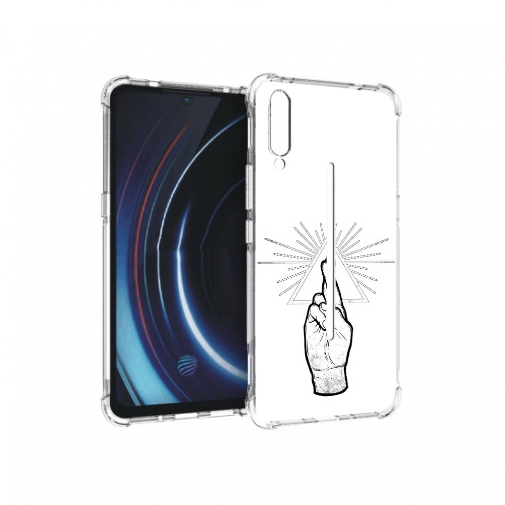 

Чехол MyPads Tocco для Vivo iQOO черно белая рука (PT226955.389.681), Прозрачный, Tocco