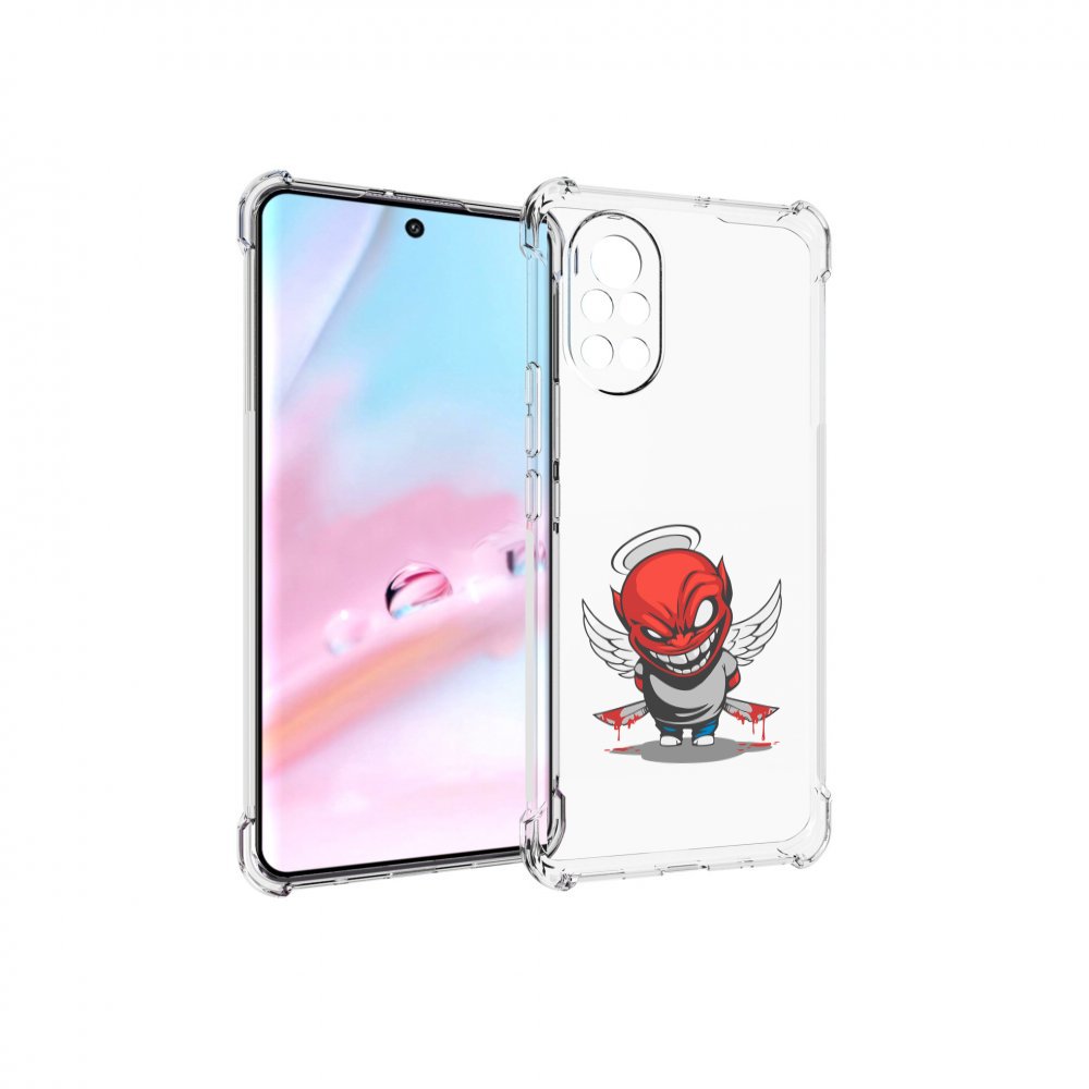 

Чехол MyPads злой-ангел для Huawei Nova 8 (ANG-LX1), Прозрачный, Tocco