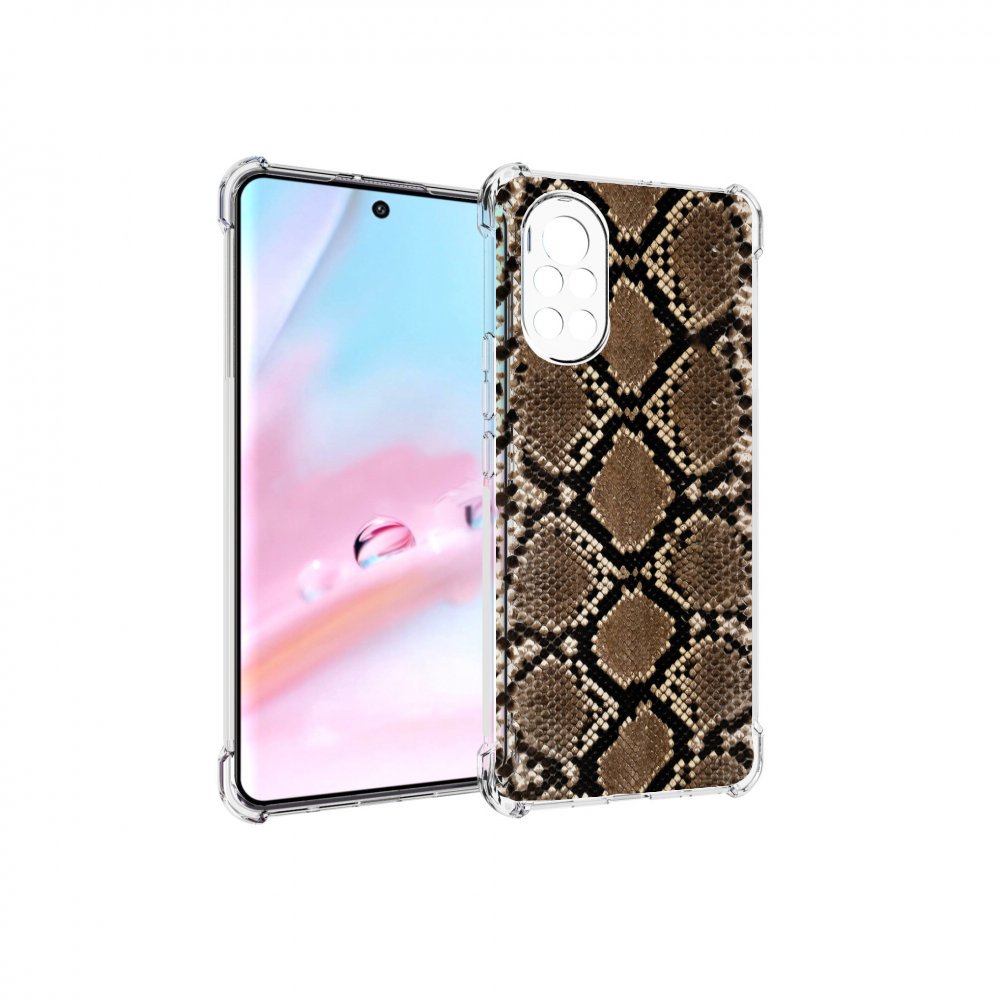 

Чехол MyPads змеиная кожа для Huawei Nova 8 (ANG-LX1), Прозрачный, Tocco