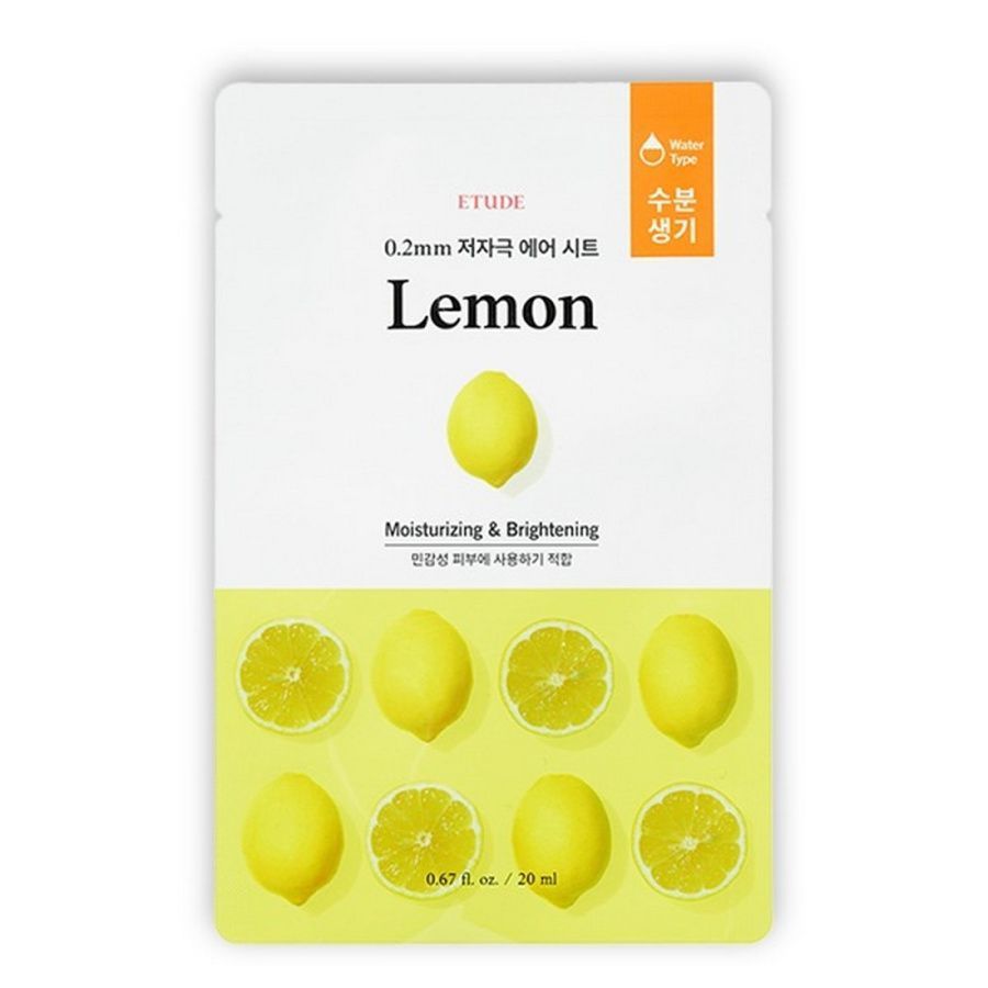 

Etude Тканевая маска с экстрактом лимона / 0.2 Therapy Air Mask Lemon, 20 мл, (2шт.), kr-20003