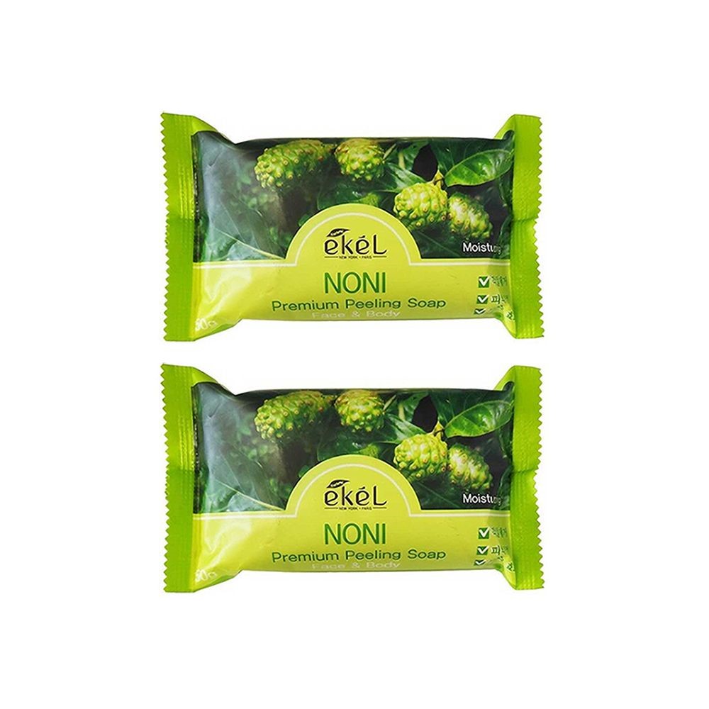 Ekel Мыло косметическое с экстрактом фруктов нони / Peeling Soap Noni, 150 г, (2шт.)