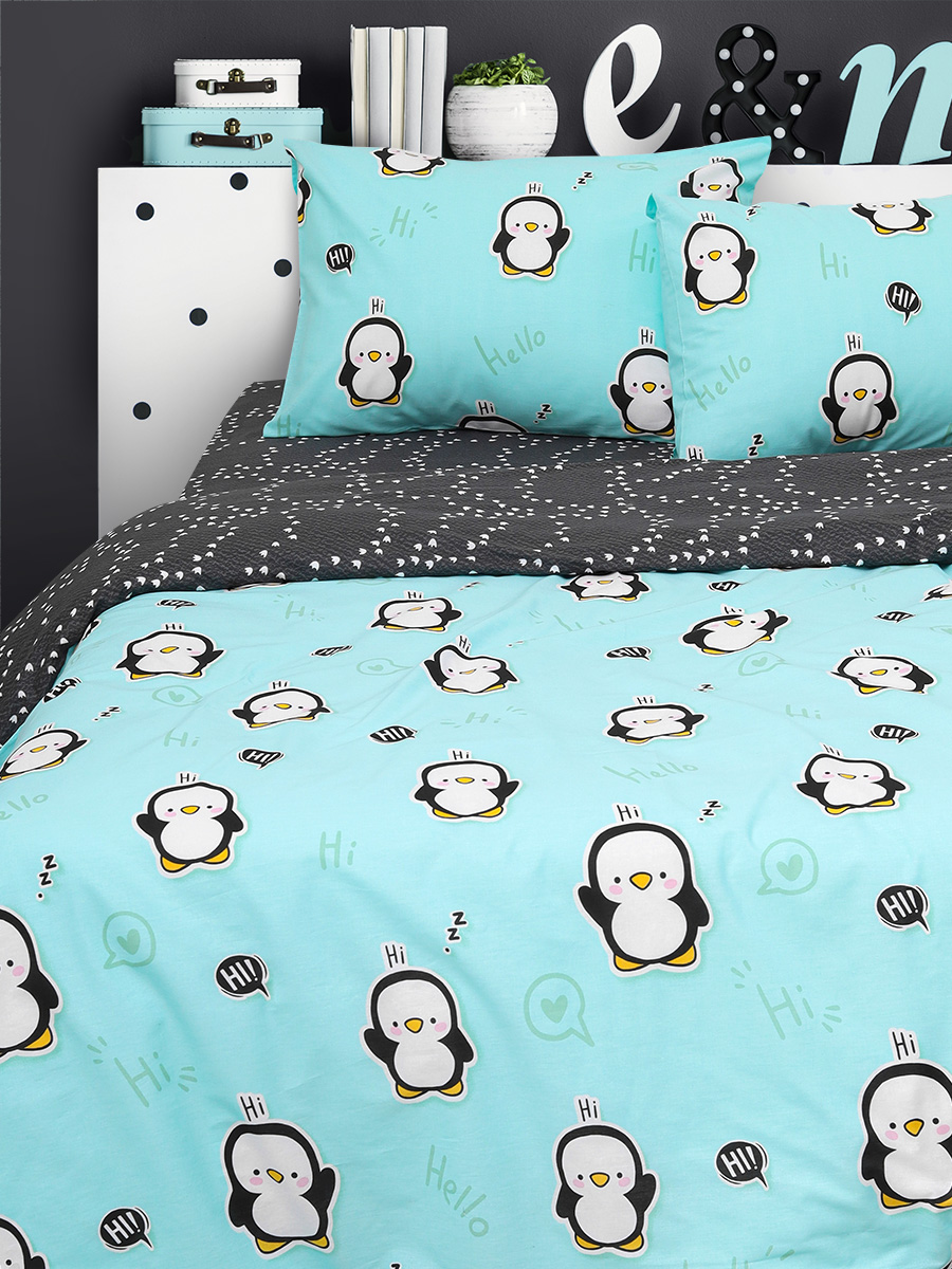 

Постельное белье из поплина Uniqcute евро спальное наволочки 50х70 см 8061, Uniqcute-евро однотон