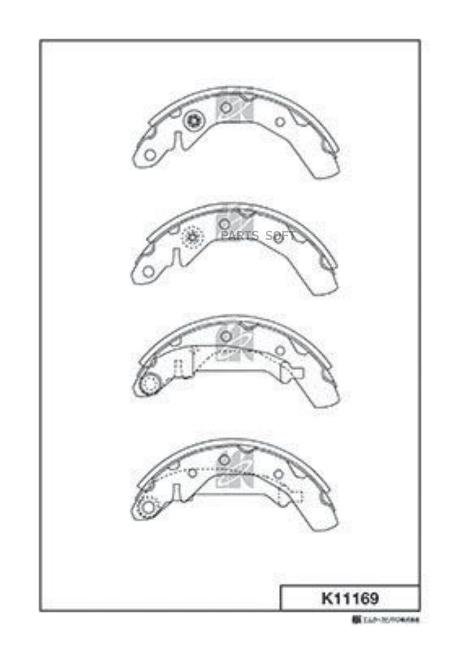 

Колодки барабанные\ Daewoo Matiz 0.8 98 1шт KASHIYAMA K11169 K11169-01 =4086.00 96268686