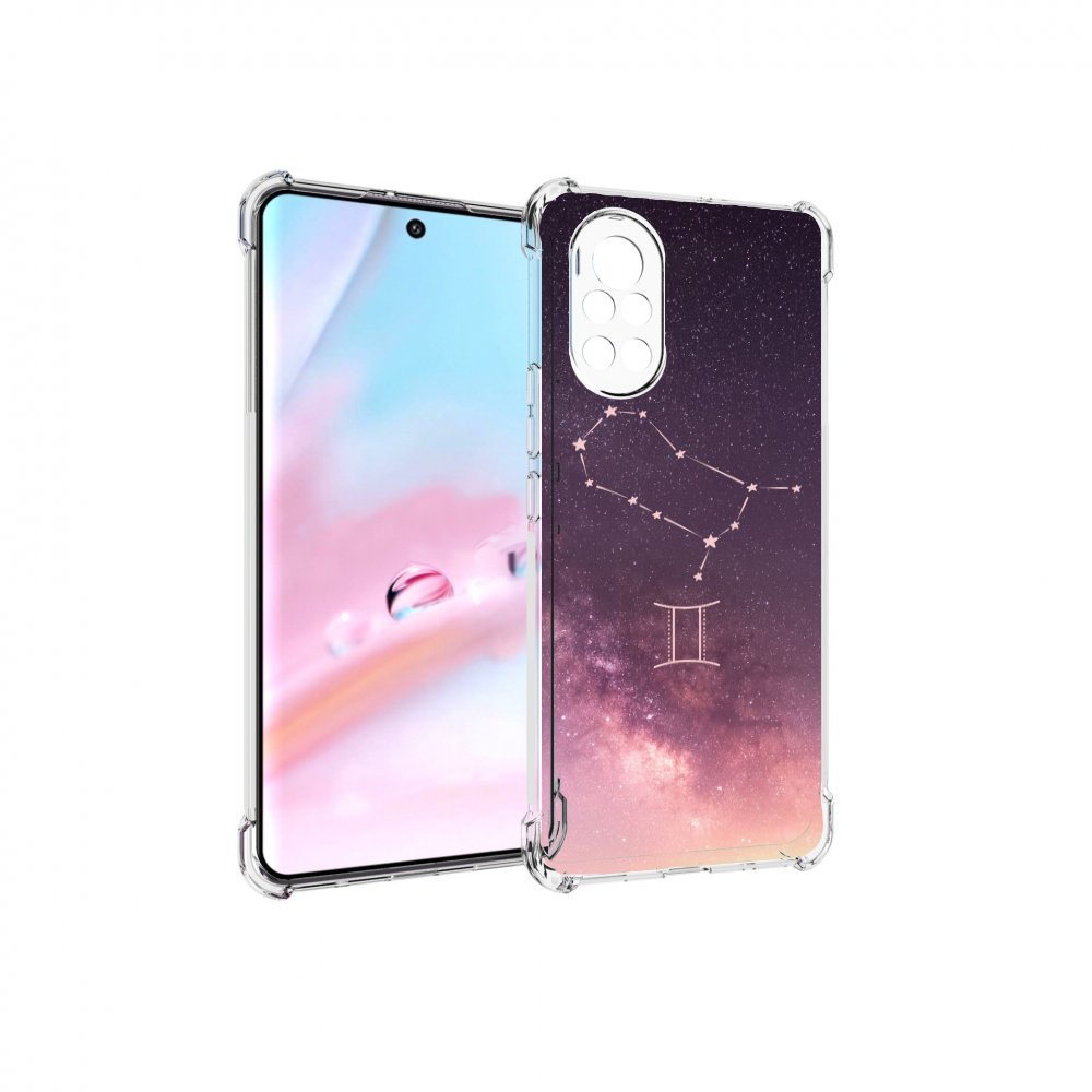 

Чехол MyPads знак зодиака близнецы 5 для Huawei Nova 8 (ANG-LX1), Прозрачный, Tocco