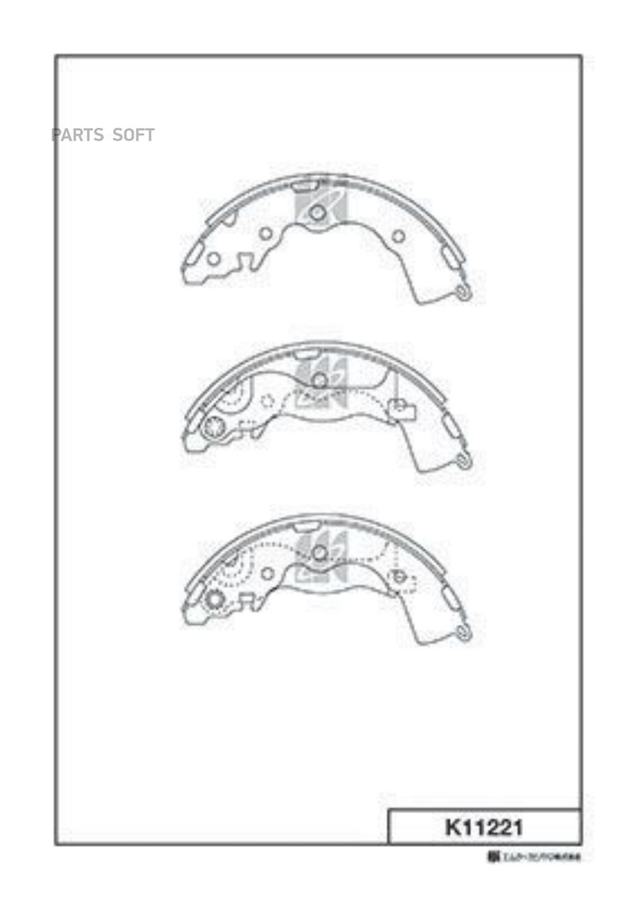 

Колодки Тормозные Барабанные Hyundai Accent -10 K11221 Kashiyama K11221