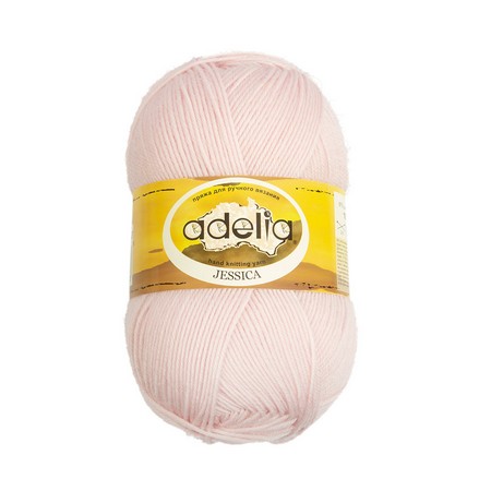 

Пряжа ADELIA JESSICA 5 шт. в упак. цвет бл.розовый JESSICA-27 260 м от, JESSICA