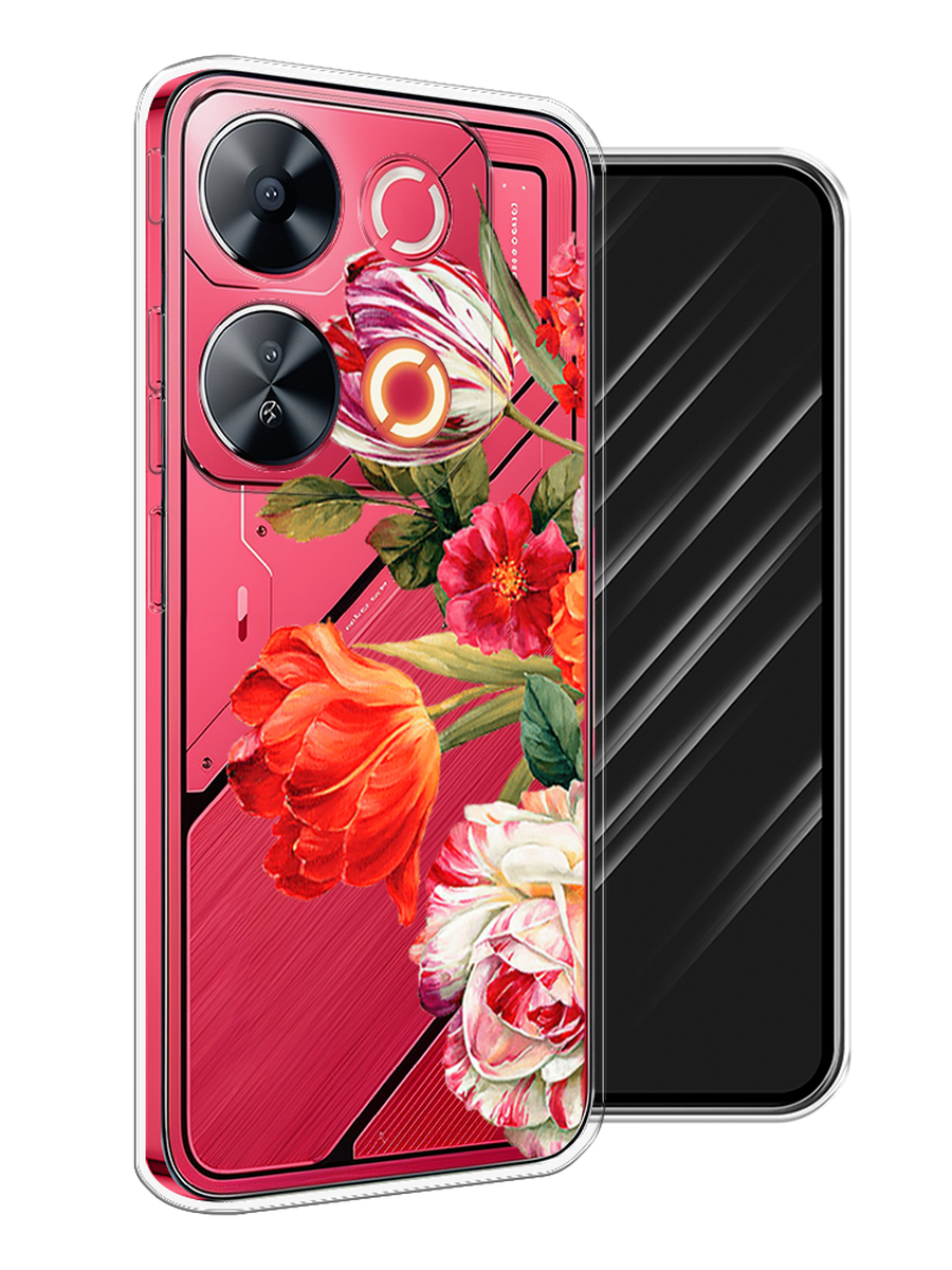 

Чехол Awog на Itel P65 "Весенний букет", Красный;розовый;зеленый, 3202350-1