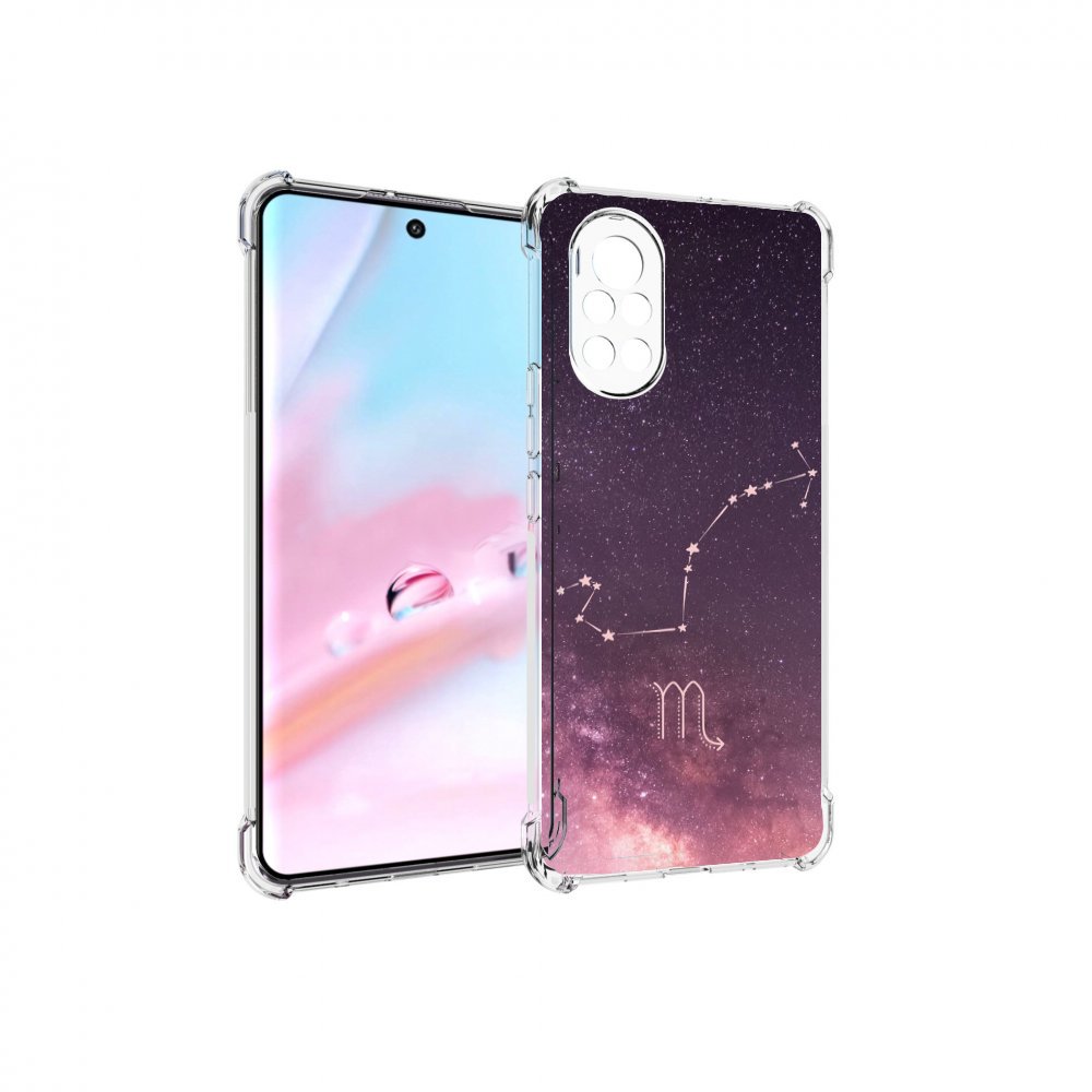 

Чехол MyPads знак зодиака скорпион 4 для Huawei Nova 8 (ANG-LX1), Прозрачный, Tocco