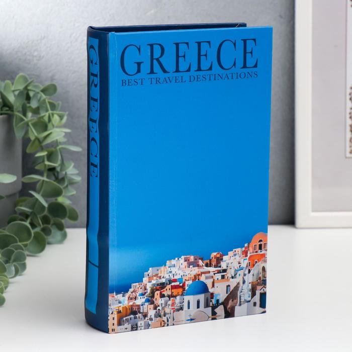 

Сейф-книга дерево кожзам "Греция" 21х13х5 см