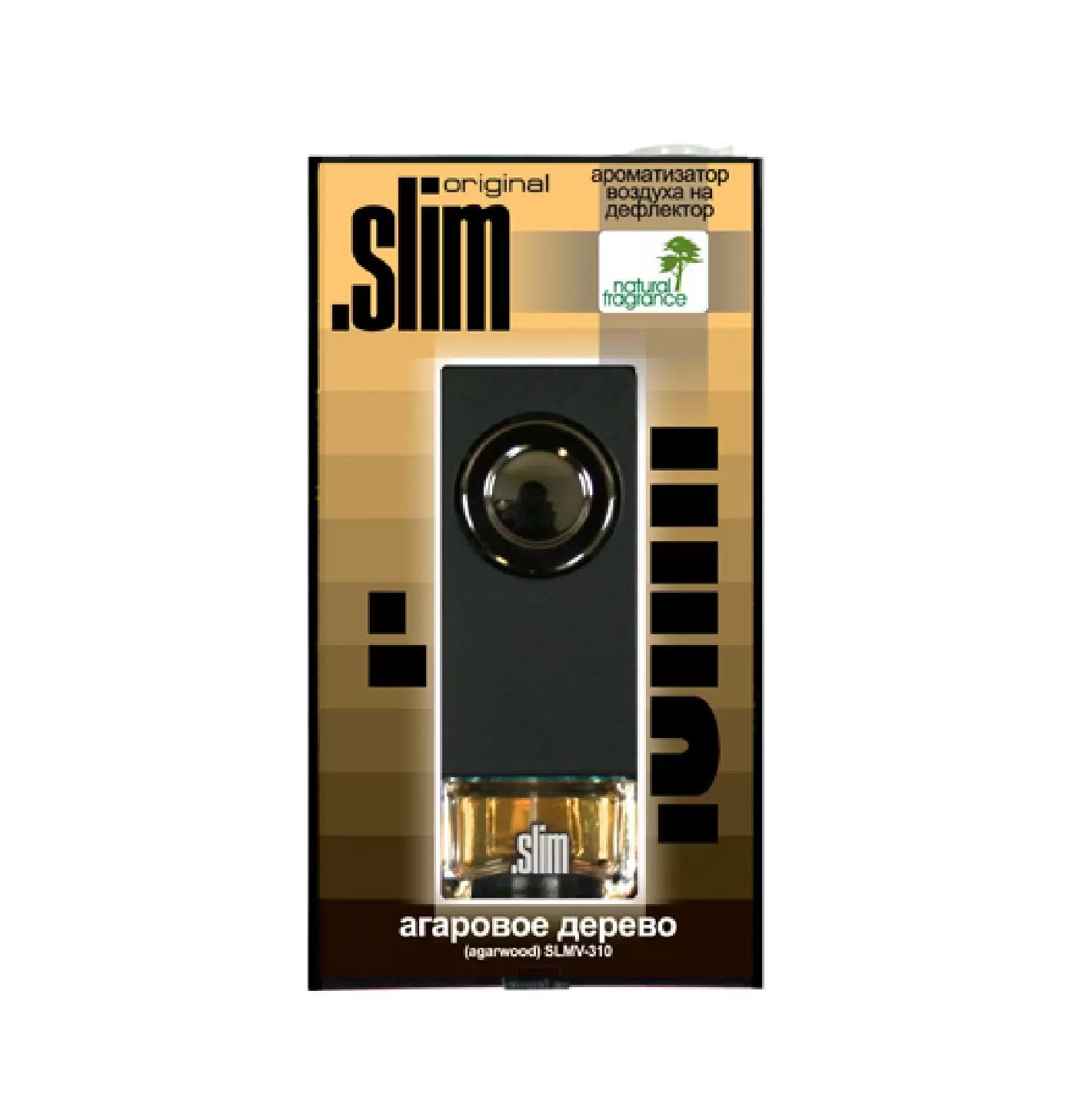 Ароматизатор в машину SLIM SLMV310 Агаровое дерево в бутылочке 8мл на дефлектор FKVJP