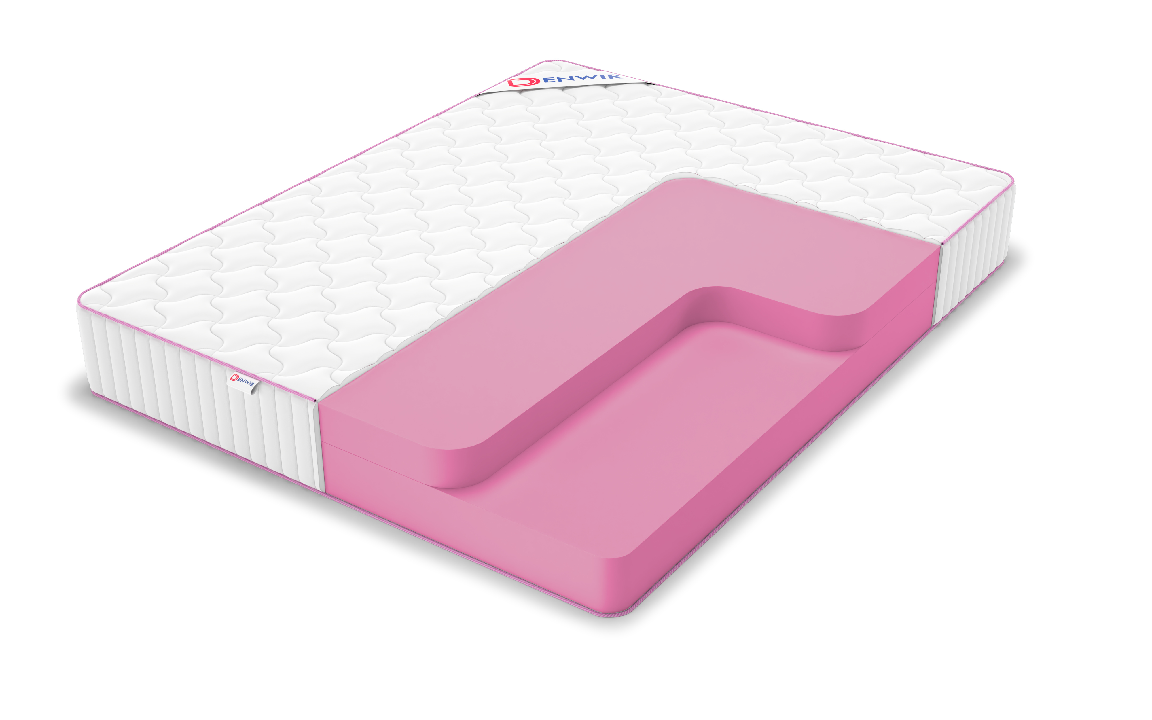 

Матрас беспружинный DENWIR MEGA FOAM 24/chstmat_MF24_95x145, Белый, MEGA FOAM 24