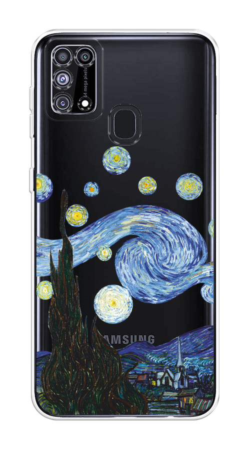 

Чехол на Samsung Galaxy M31 "Ночь Ван Гога", Голубой;синий;черный, 2100750-1