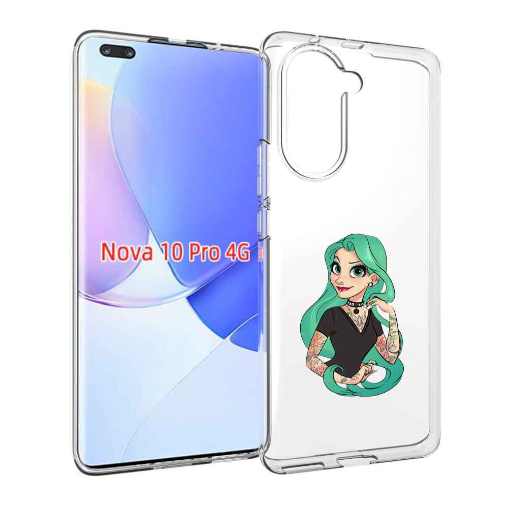 Чехол MyPads рапунцель-в-тату женский для Huawei Nova 10 Pro противоударный