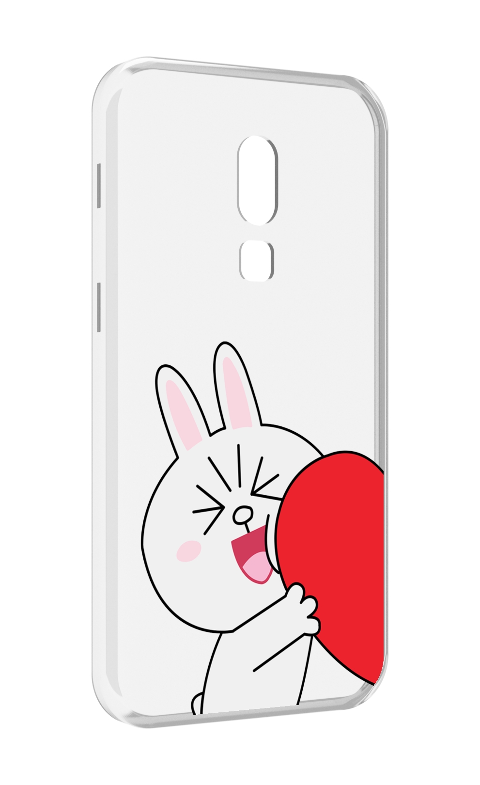 

Чехол MyPads зайчик-с-полуседрцем для Meizu V8, Прозрачный, Tocco