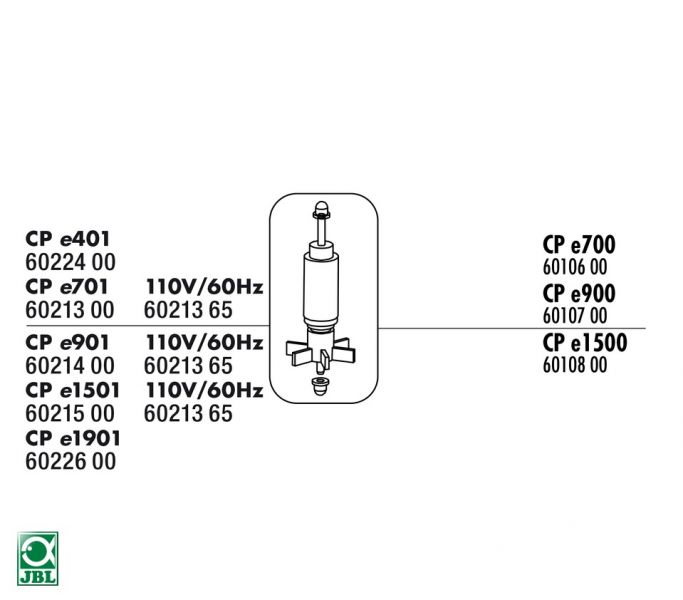 Ротор JBL CP e701 Rotor+Achse+Gummilager для фильтра CP e701