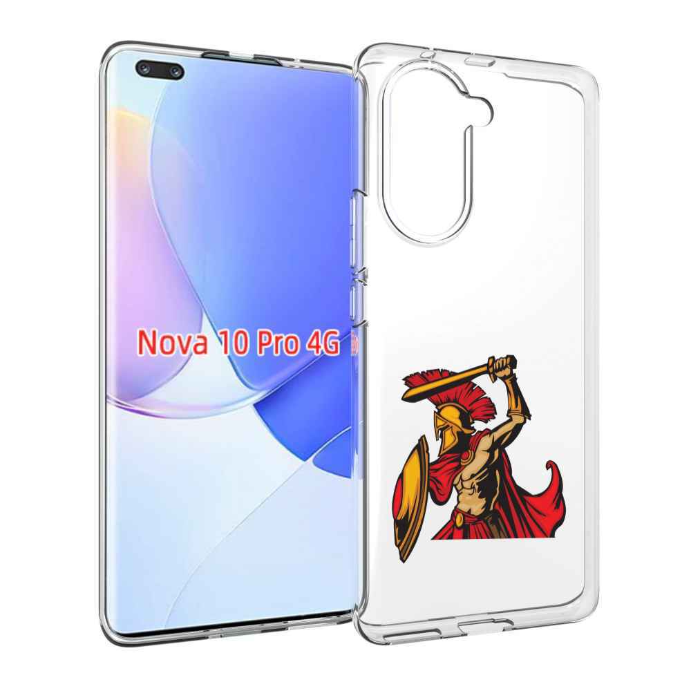Чехол MyPads римский-воин для Huawei Nova 10 Pro противоударный