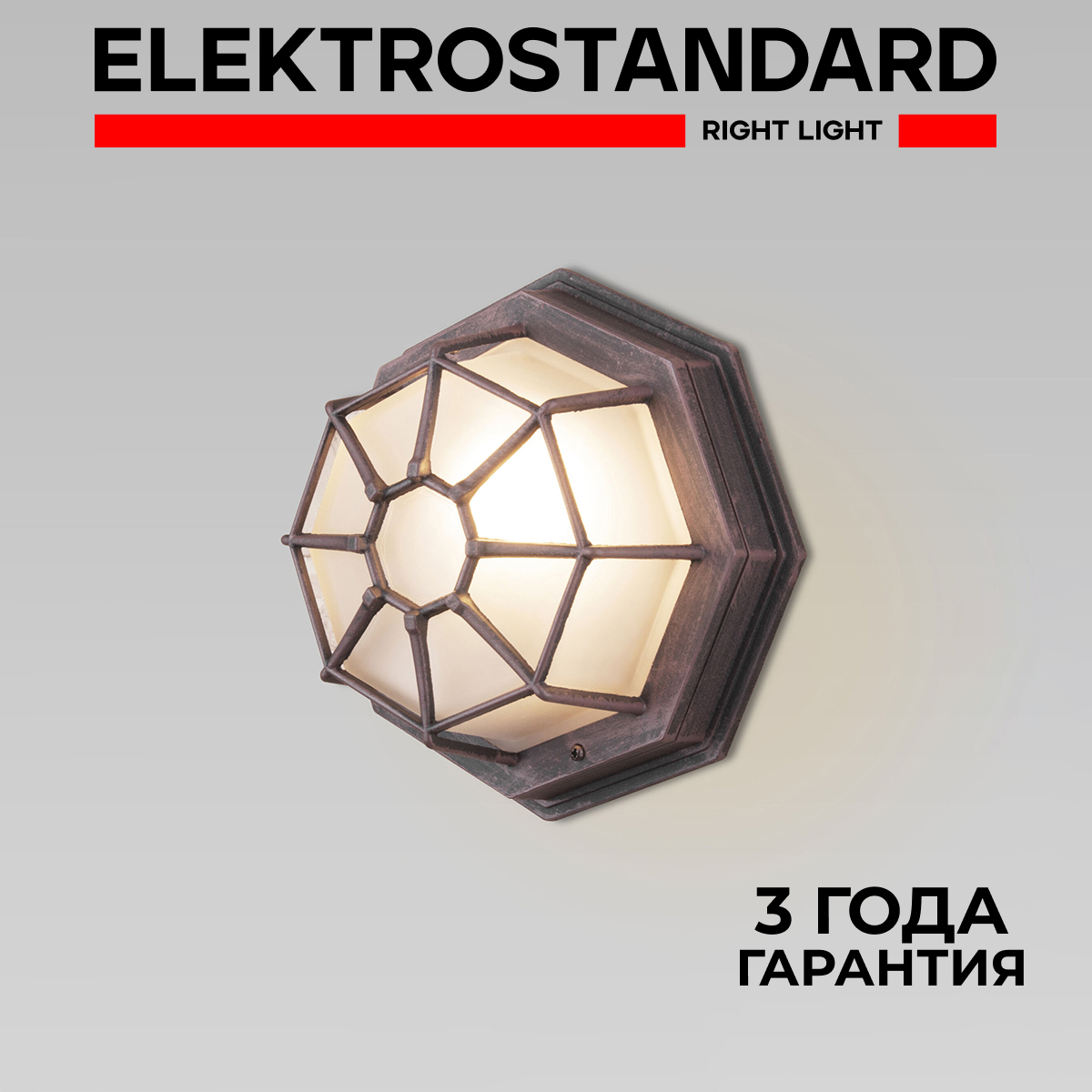 

Уличный настенный светильник Elektrostandard Telarana S GL 1023D E27 IP44 капучино, Telarana