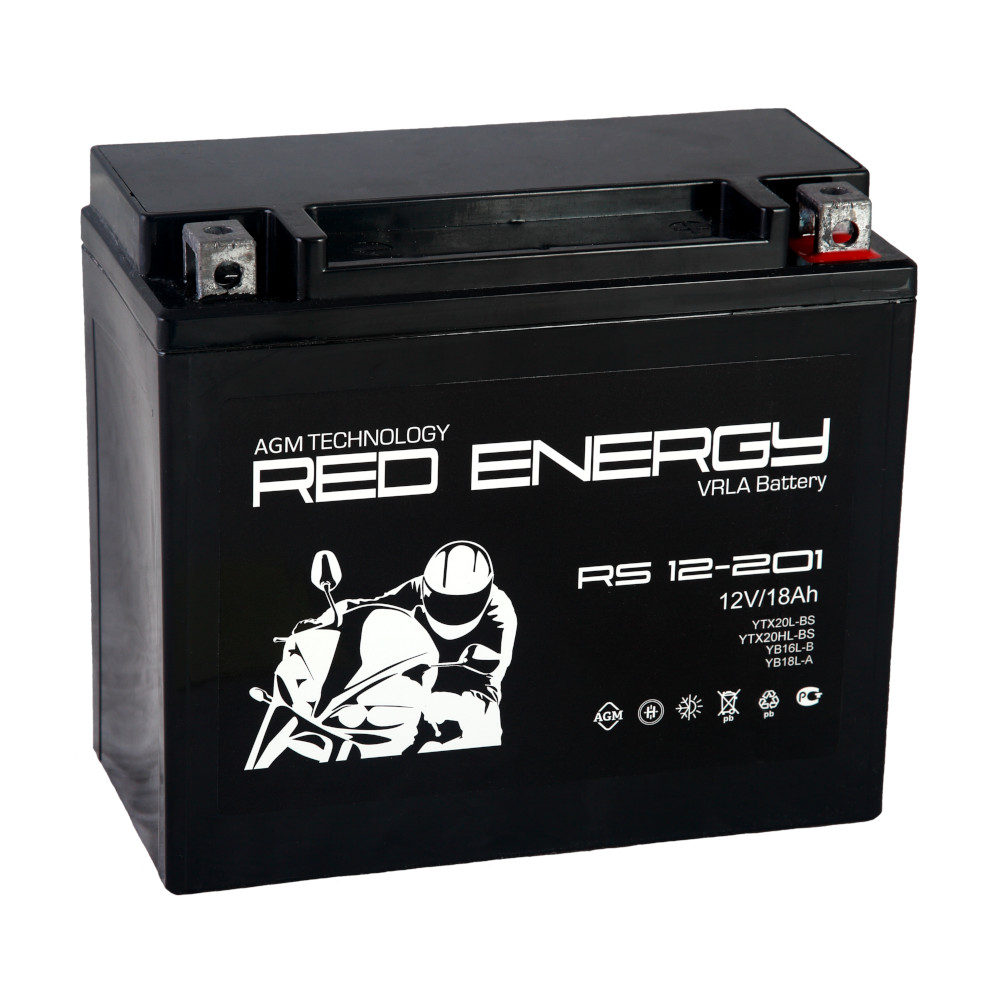 

Аккумулятор Red Energy RS 12201, 12V - 18 А/ч "Red Energy RS" (YTX20L-BS, YB16L-B, YB18L-A, RS 12201