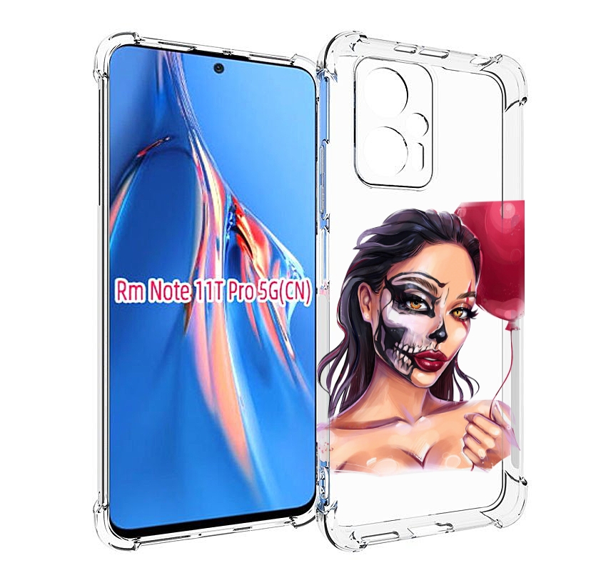 

Чехол MyPads девушка-с-гримом женский для Xiaomi Redmi Note 11T Pro / 11T Pro Plus / Po..., Прозрачный, Tocco