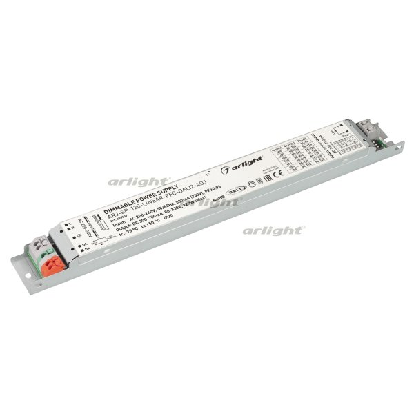 Arlight Блок питания ARJ-SP-120-LINEAR-PFC-DALI2-ADJ (120W, 80-330V, 0.3-0.7A)