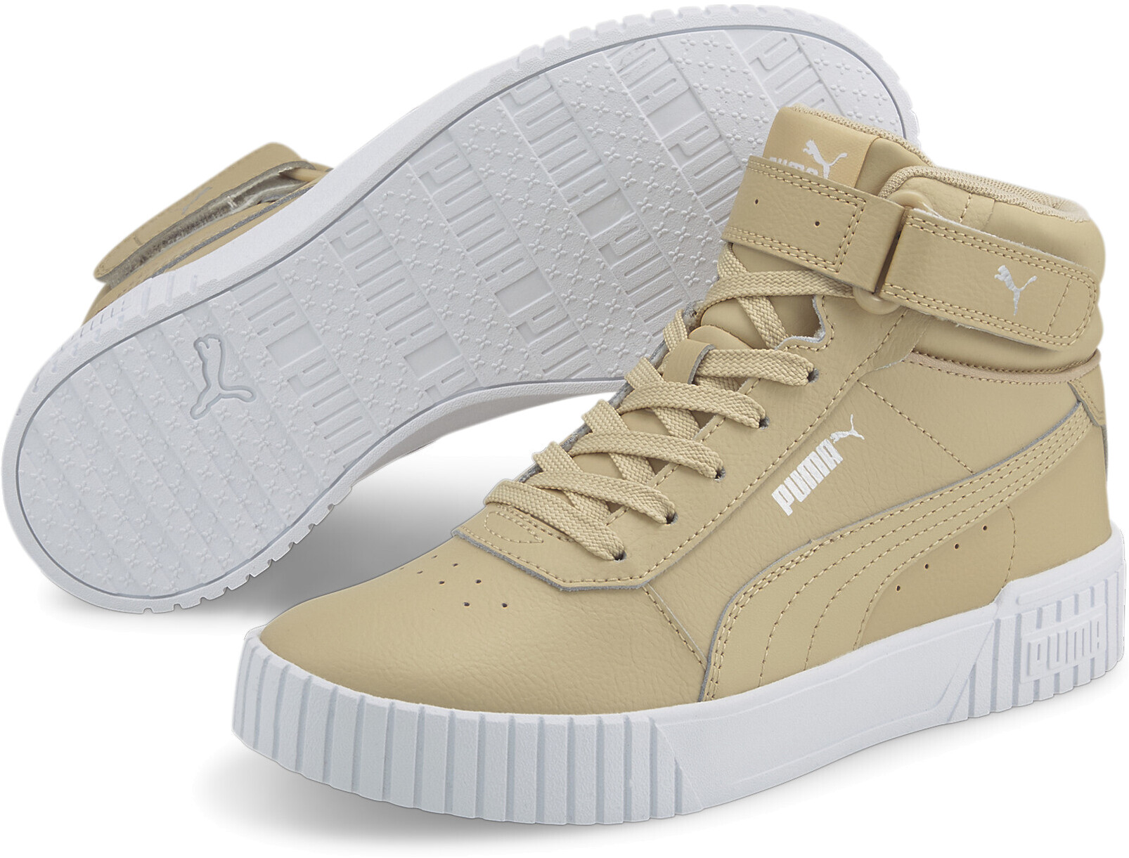 Кеды женские PUMA Carina 2.0 Mid бежевые 6 UK