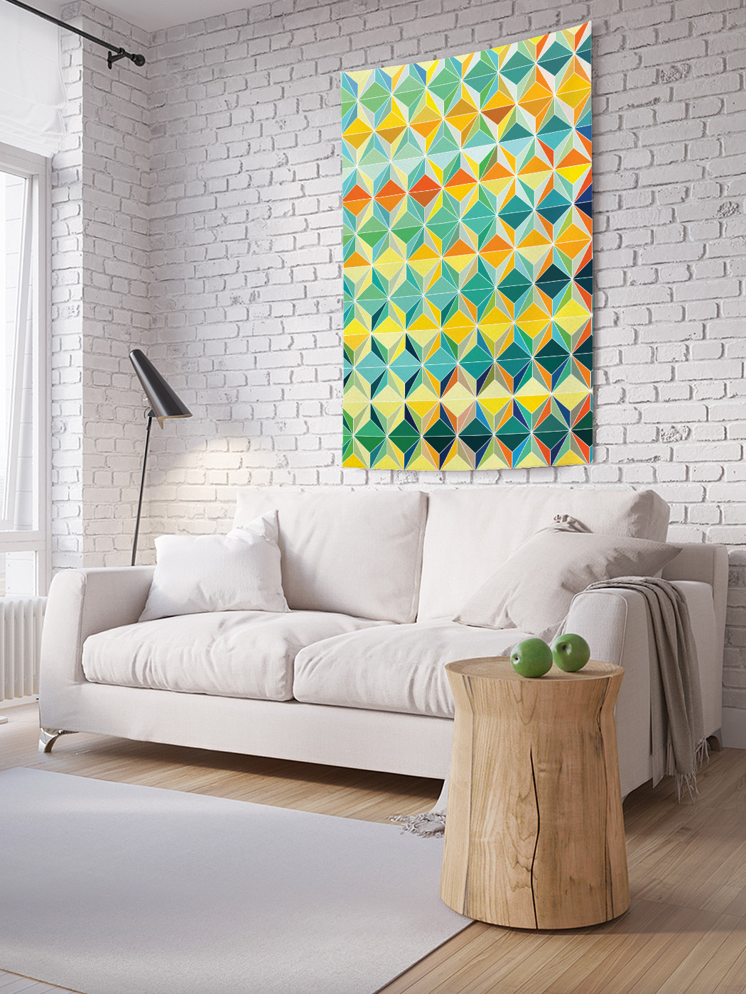 

Вертикальное фотопанно на стену JoyArty Абстракция кубов 150x200 см, Абстракция кубов