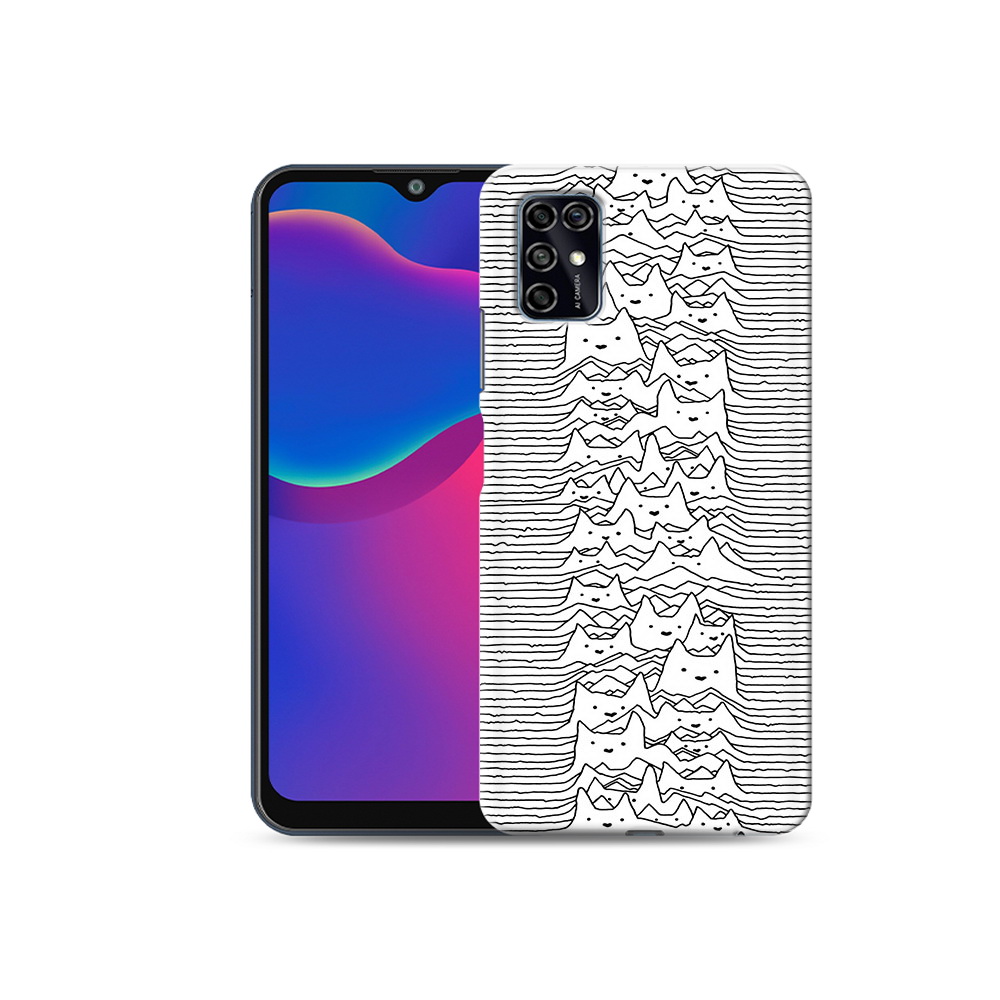 

Чехол MyPads Tocco для ZTE Blade V2020 Smart черно белые коты 3D (PT156449.459.682), Прозрачный, Tocco