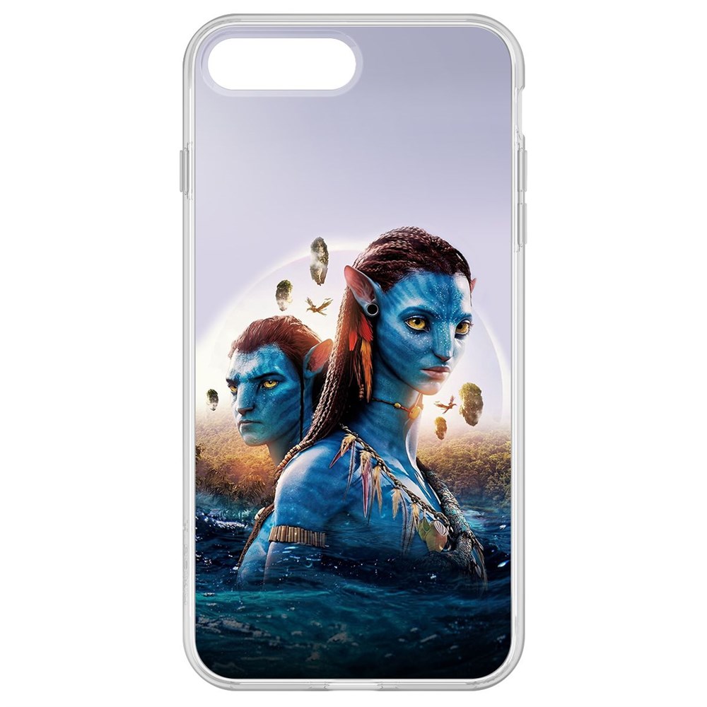 

Чехол-накладка Krutoff Clear Case Аватар - Джейк и Нейтири для iPhone 8 Plus, Прозрачный