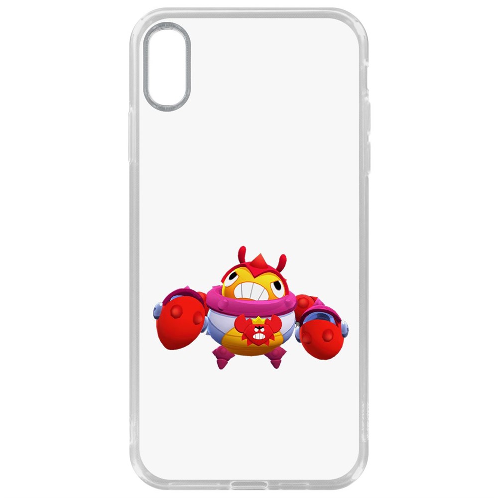 

Чехол-накладка Krutoff Clear Case Brawl Stars-Краб Тик для iPhone XS Max