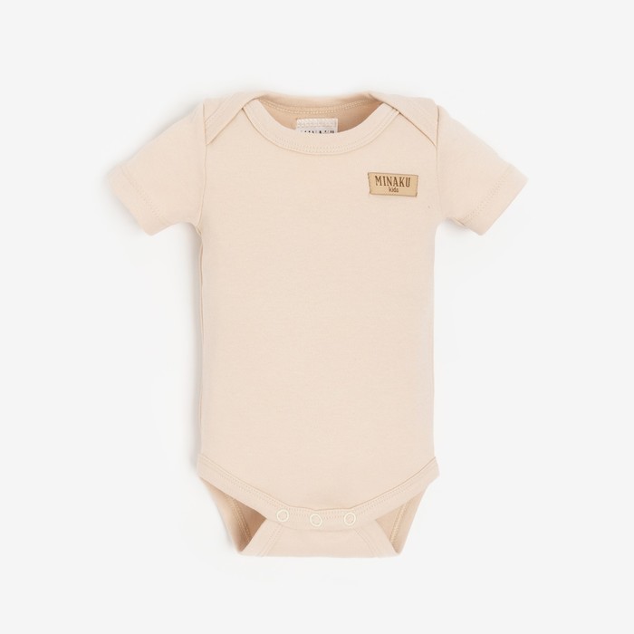 

Боди детское MINAKU, бежевый, 68-74, MINAKU: Basic Line BABY
