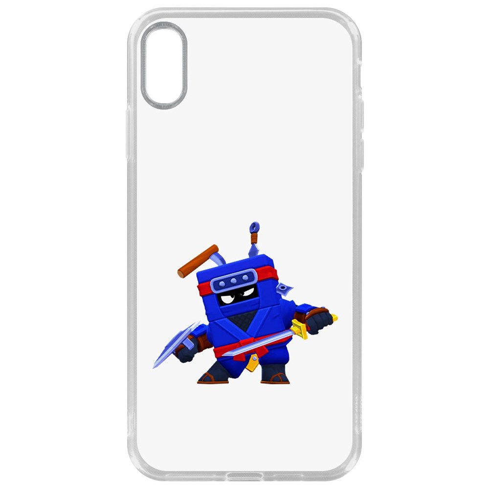 Чехол-накладка Krutoff Clear Case Brawl Stars-Ниндзя Эш для iPhone XS Max