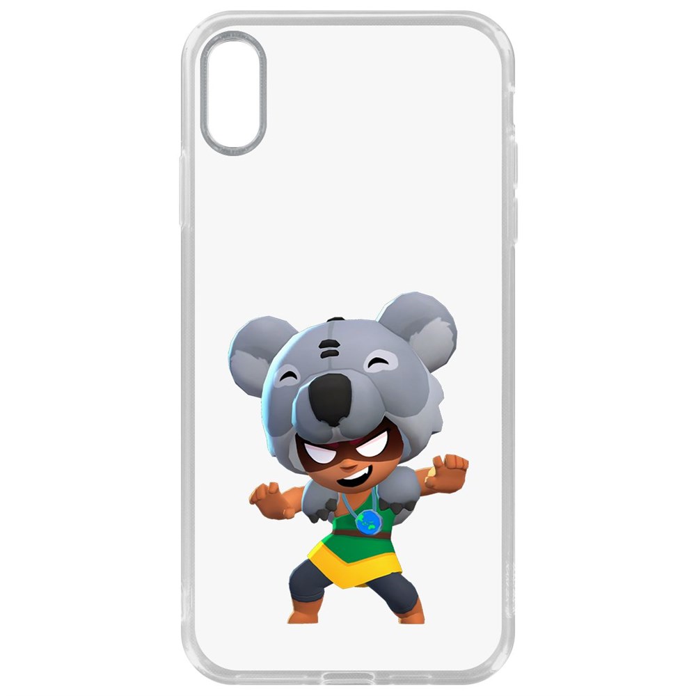 

Чехол-накладка Krutoff Clear Case Brawl Stars-Нита Коала для iPhone XS Max