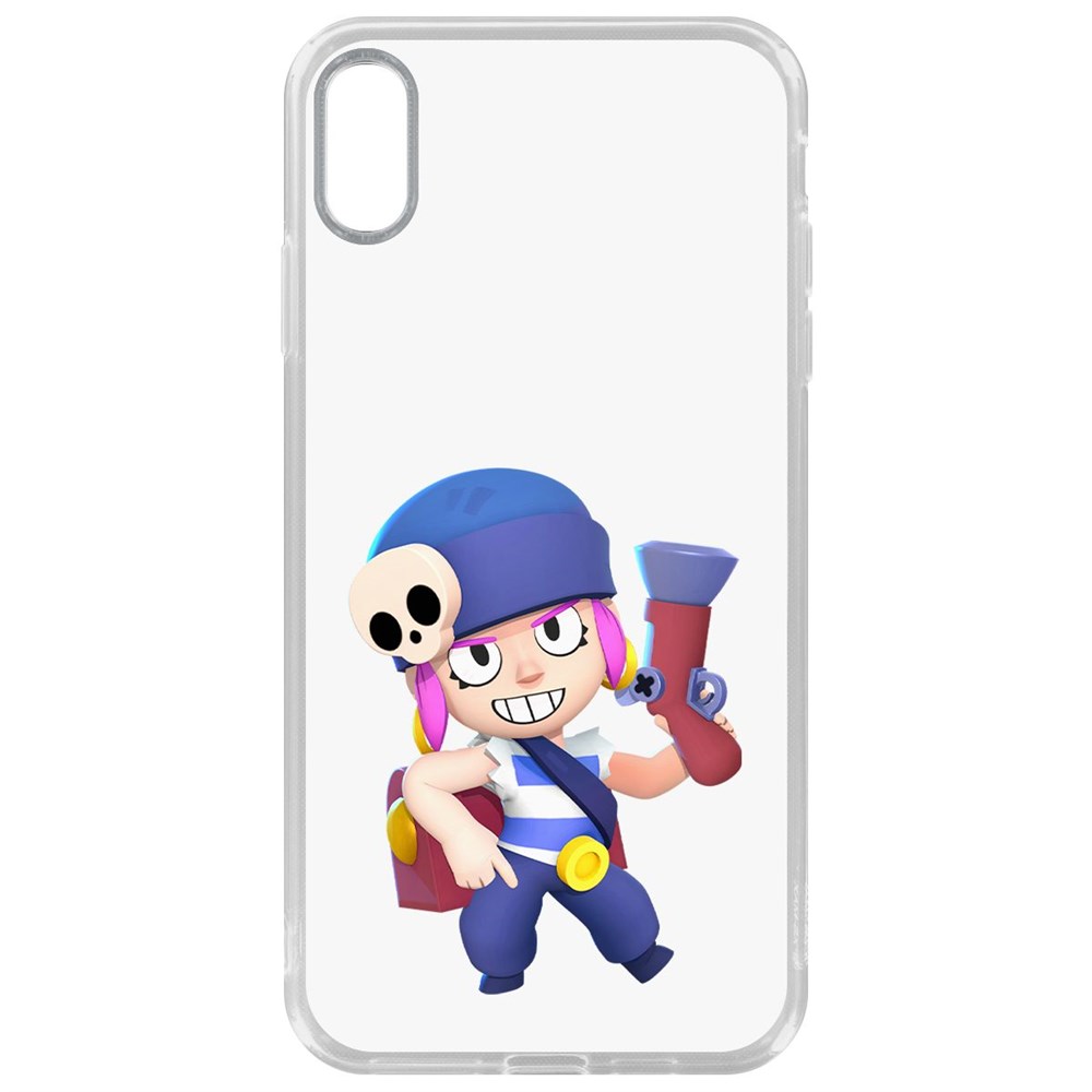 

Чехол-накладка Krutoff Clear Case Brawl Stars-Пенни для iPhone XS Max