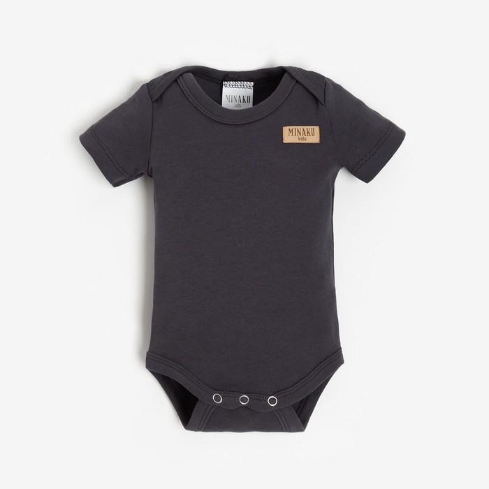 

Боди детское MINAKU Р00012641, серый, 62, MINAKU: Basic Line BABY