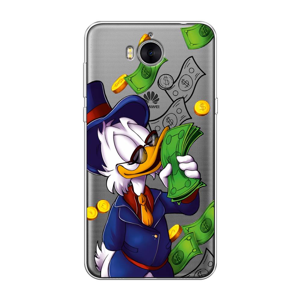 

Чехол на Huawei Y5 2017 "Scrooge McDuck with Money", Синий;зеленый;белый, 62550-6