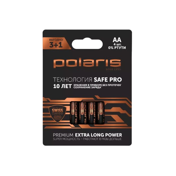 Батарейки Polaris Premium PB ААА 4 шт