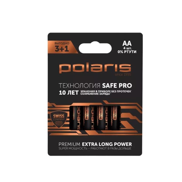 Батарейки Polaris Premium PB АА 4 шт