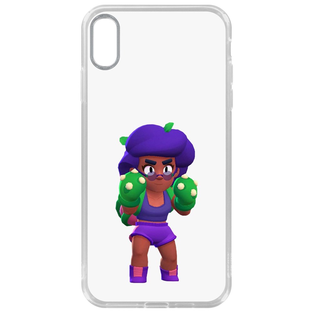 

Чехол-накладка Krutoff Clear Case Brawl Stars-Роза для iPhone XS Max