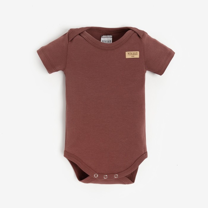 

Боди детское MINAKU, коричневый, 80-86, MINAKU: Basic Line BABY