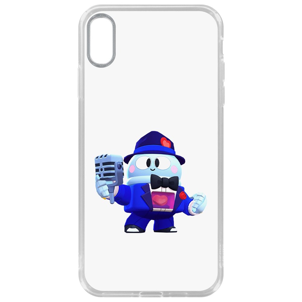 

Чехол-накладка Krutoff Clear Case Brawl Stars-Стильный Лу для iPhone XS Max, Прозрачный