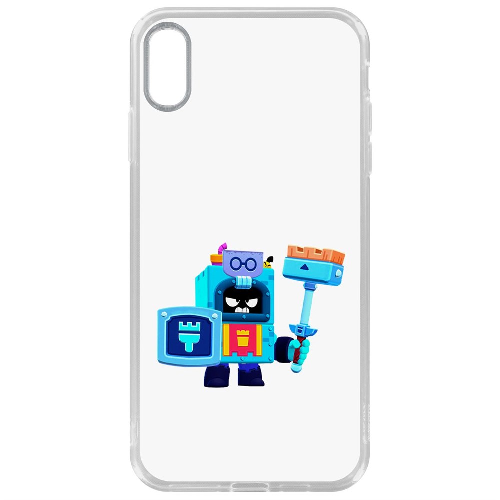 

Чехол-накладка Krutoff Clear Case Brawl Stars-Эш для iPhone XS Max
