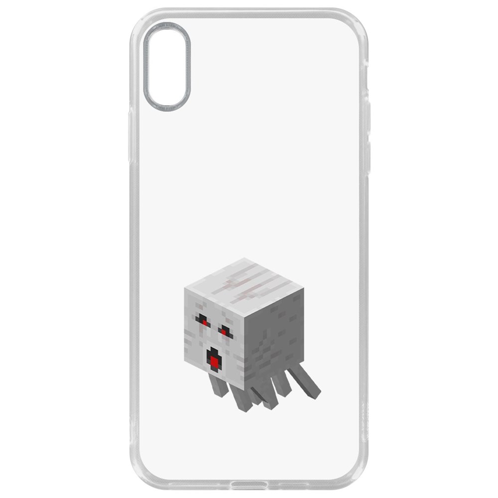 

Чехол-накладка Krutoff Clear Case Minecraft-Гаст для iPhone XS Max, Прозрачный