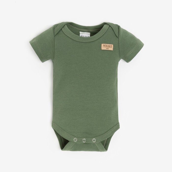 

Боди детское MINAKU Р00012641, зелёный, 62, MINAKU: Basic Line BABY