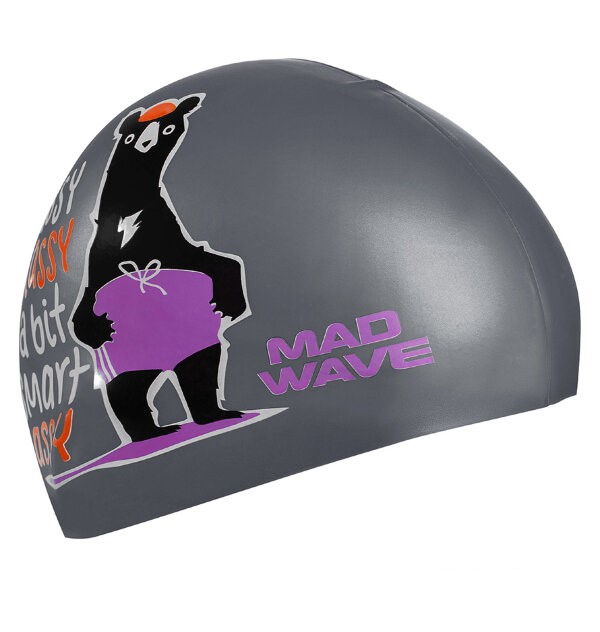 Шапочка для плавания Mad Wave Smart Assy серебро