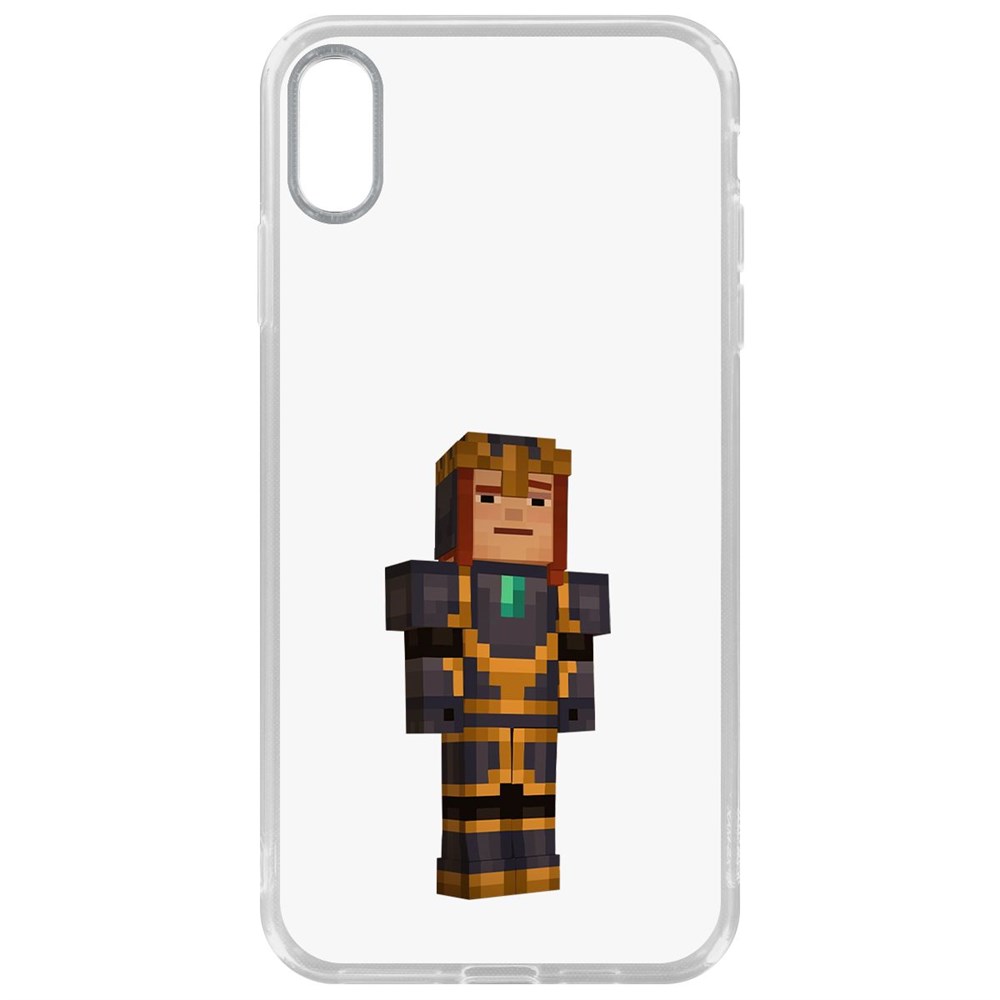 

Чехол-накладка Krutoff Clear Case Minecraft-Петра для iPhone XS Max