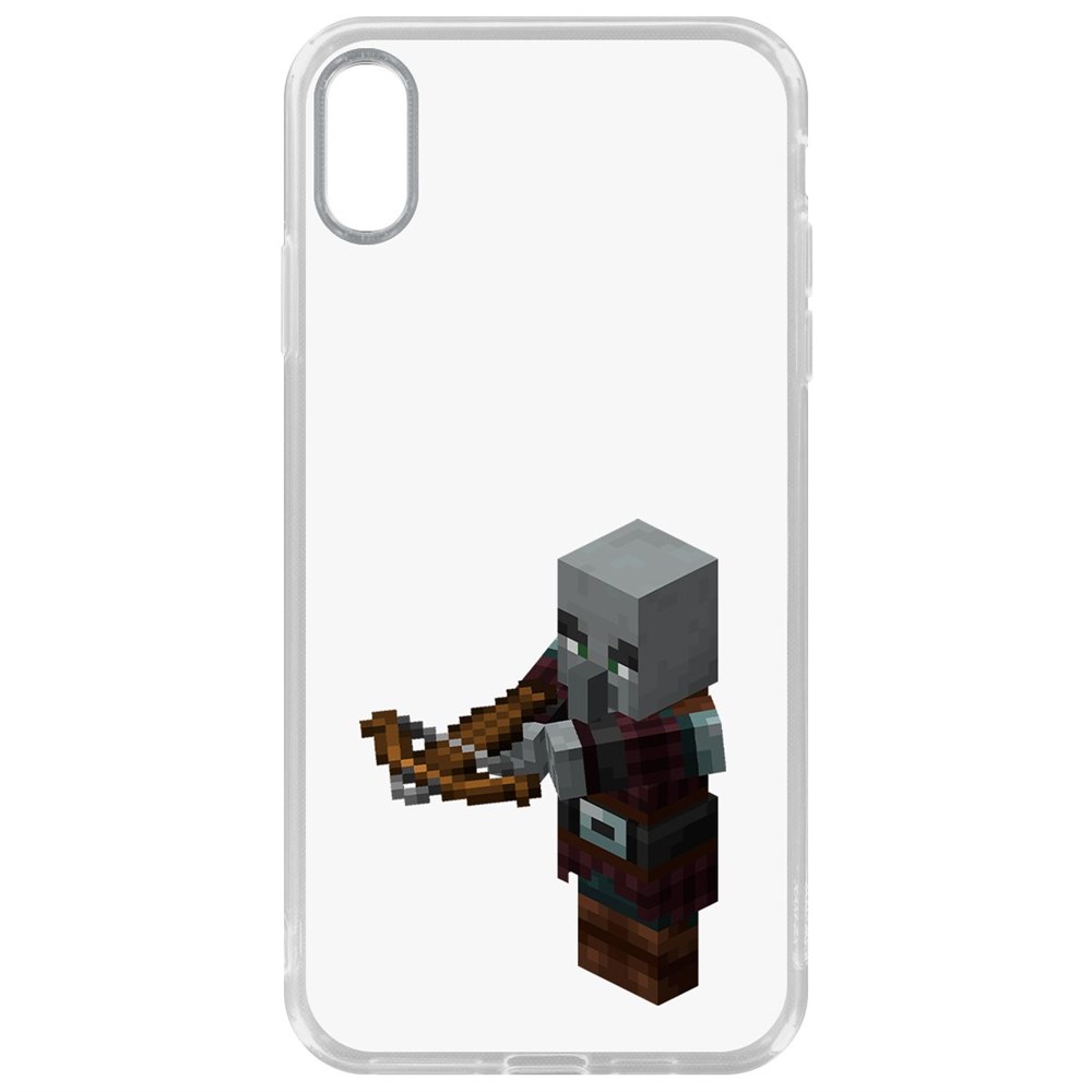 

Чехол-накладка Krutoff Clear Case Minecraft-Разбойник для iPhone XS Max, Прозрачный